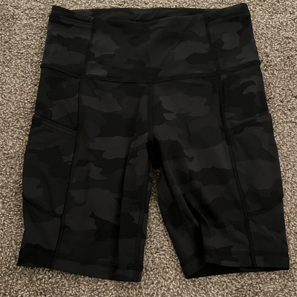 Black Camo Athletic Shorts